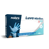 Luva Nitrílica p/ Procedimento não Cirúrgico P - M - G  Azul